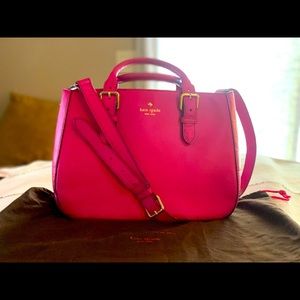 Large Kate Spade Charlotte Street purse in color Snapdragon